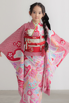 女の子 着物 四つ身 七歳 まとめ売り 七五三 7歳 女の子用 四つ身[シック・シンプル・モノクロ]白に黒