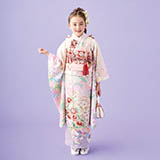 七五三七歳四つ身：N169 式部浪漫 アイボリー 源氏香 | 七五三