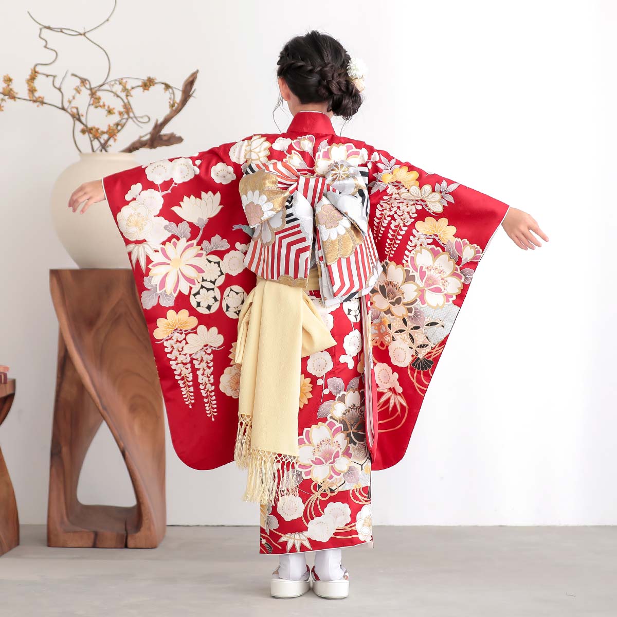 七五三　一つ身着物　袖飾り　3歳　赤色 七五三 一つ身着物 袖飾り 3歳 赤色 楽天市場】七五三 着物 3歳