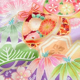 七五三七歳四つ身：N199 式部浪漫 藤色 梅に手毬 | 七五三着物レンタル