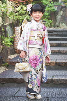 七五三７歳様パープル NISHIORI JILLSTUART ジルスチュアート レンタル商品 7歳の