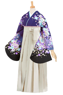振袖日和 B1015 #青 #紫 #blue #purple 振袖 | 名古屋・岐阜の