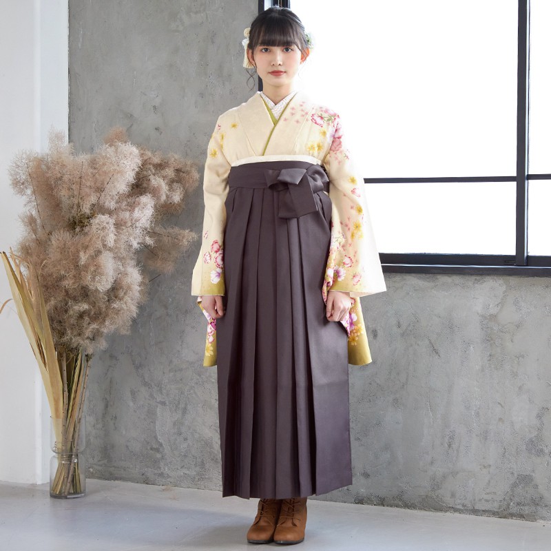 卒業袴4点セット　ananブランド 卒業式袴レンタル】 ananブランド卒業式袴用着物-248 /袴-149