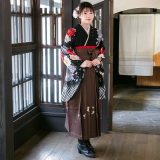 (7-119)馬乗袴　2尺2寸　黒縞　踊袴　ストライプ 7-119)馬乗袴 2尺2寸 黒縞 踊袴 ストライプ 7-119)