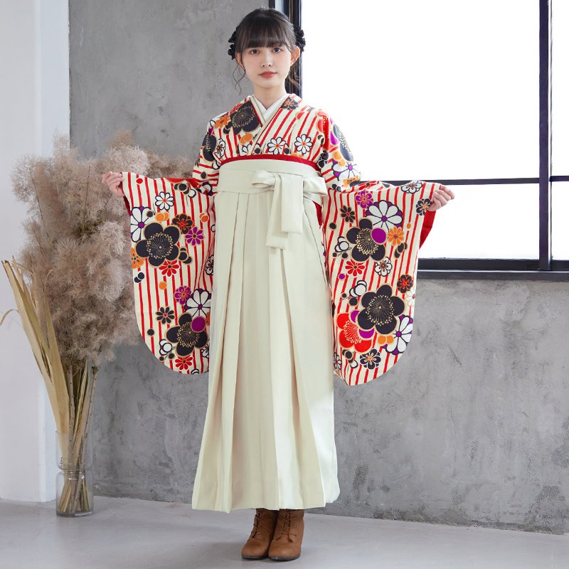 2尺袖 ブランド 九重 ポリエステル着物 袴用 モダン