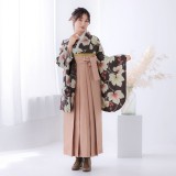 2尺袖 ブランド ポリエステル着物 和風館 縦金通し 大輪 袴用 2尺袖 ブランド ポリエステル着物 和風館 縦金通し 大輪 袴用 二尺