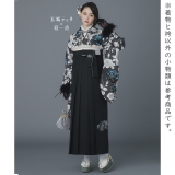 2尺袖 ブランド ポリエステル着物 紅一点 袴用 袴 レンタル 卒業式 2尺袖着物 17点セット 紅一点 レトロモダン