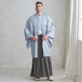 小紋　市松　ちりめん　幾何学　オフホワイト　グレー　着物　075a d 小紋 市松 ちりめん 幾何学 オフホワイト グレー 着物 075a d