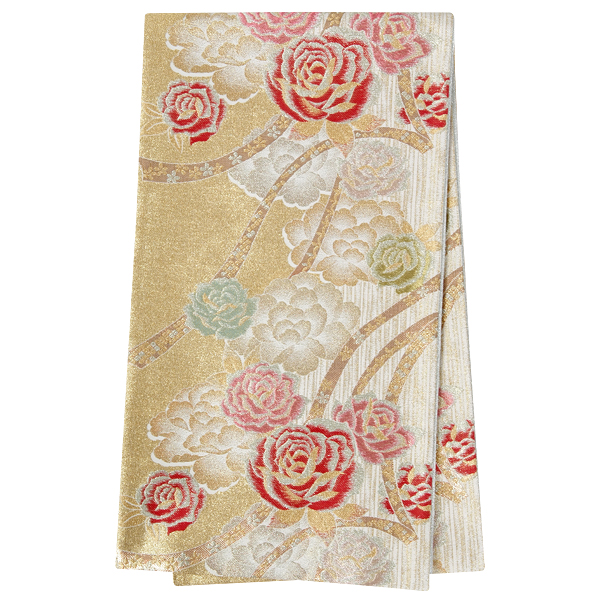 振袖：R940 赤黒 薔薇と蝶☆(絹)│ 振袖レンタル │ 京都着物