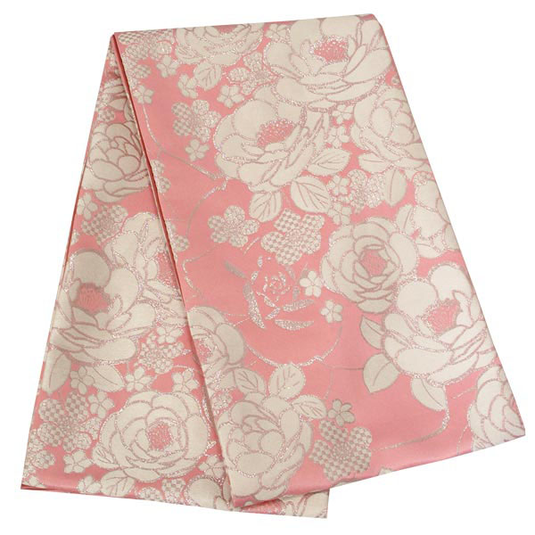 帯単品:HB331 | 振袖用帯 ピンク 薔薇│ 帯単品レンタル 帯単品:HB331 | 振袖用帯 ピンク 薔薇│ 帯単品レンタル