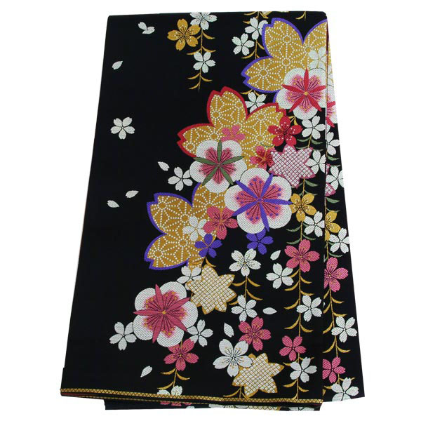 振袖：R534 黒 総絞り金駒桜模様☆(絹)│ 振袖レンタル │ 京都着物