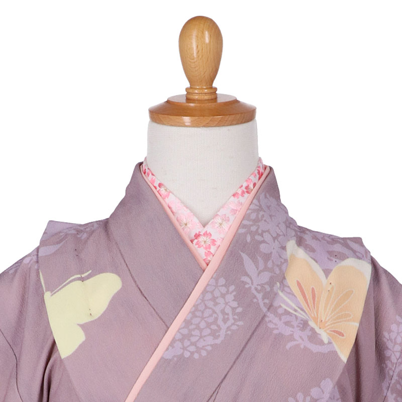 四つ身＋袴レンタル：N041 JILL STUART 薄紫 蝶々│ 袴レンタル