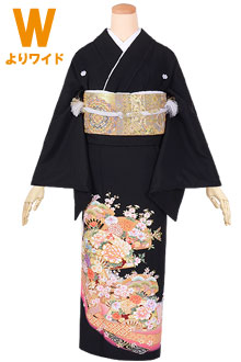 A52週末限定価格☆未使用保管品☆ まるやま扱い 結婚式 豪華 黒留袖6点セット 黒留袖 レンタル〔140cm～150cm/5号～9号位〕結婚式 着物