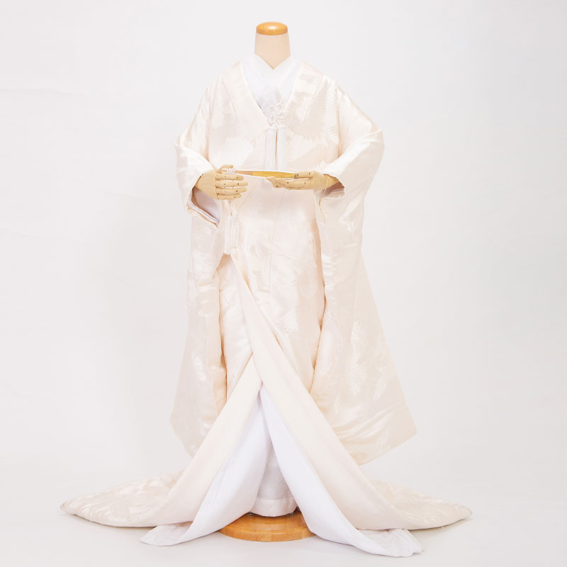 白無垢・色打掛:U022 鶴| 婚礼衣装レンタル | 京都着物レンタル夢館