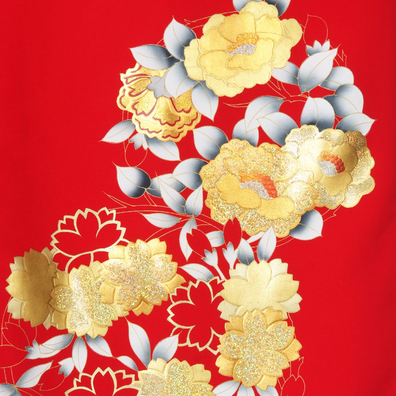 5k998 打掛　正絹　袷　白無垢　唐織　鶴　花嫁衣裳　白　ピンク　花柄　和装 花嫁和装 レンタル】白無垢 白鶴生成り刺繍正絹婚礼衣装 フル